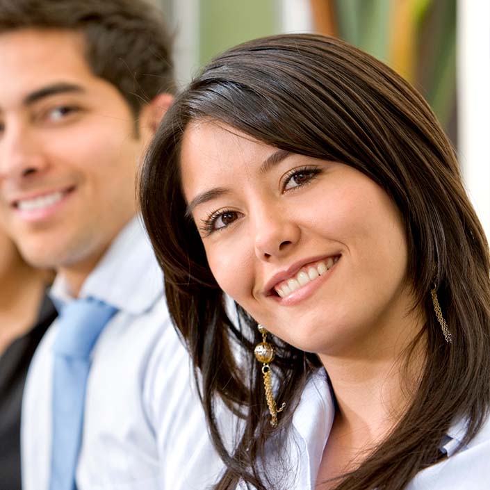 smiling couple