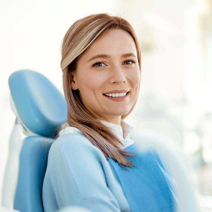 woman at the dentist