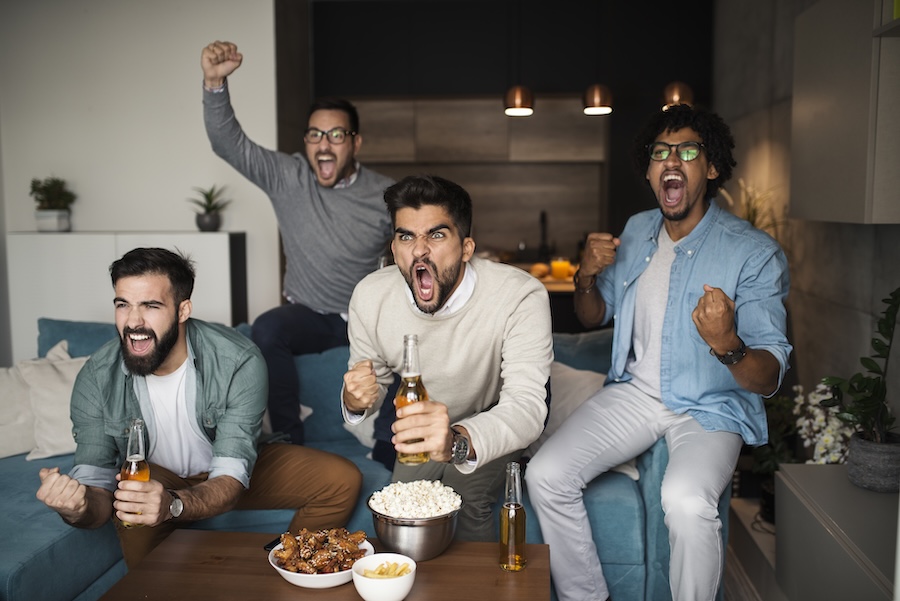 fans watching sports, march madness, final four