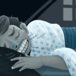 man teeth grinding in the holidays who needs a custom nightguard